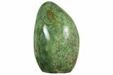 Free-Standing, Polished Green Chrysoprase - Madagascar #230233-1